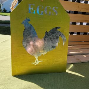 Small Chicken Tin sign